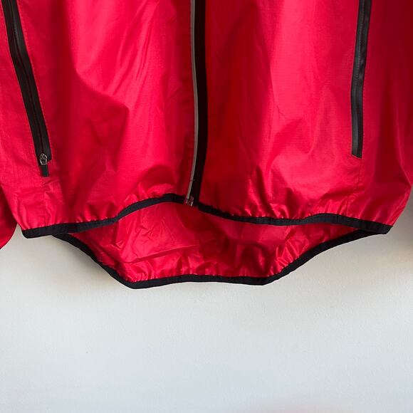 Crivit Cycling Windbreaker Jacket Red with Black Trim Medium M - Picture 4 of 6